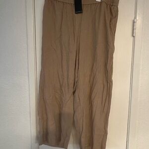 Plus Size Eloquii Tan Cropped Pants
